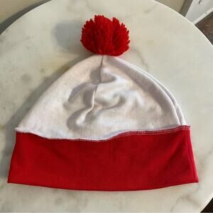 Where’s Waldo S/M menswear red white beanie polyester